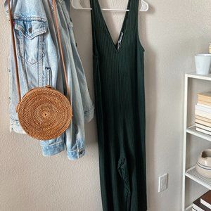 Dark Green Zara bodysuit